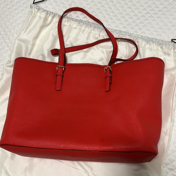 Michael Kors Scarlet Red Tote Bag - Picture 4 of 9